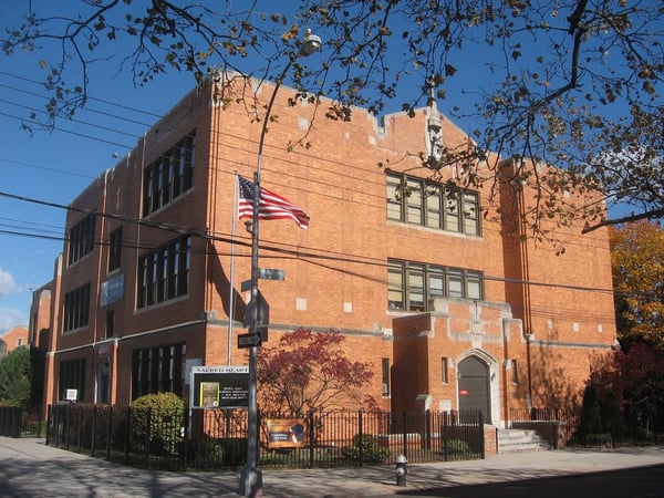 exterior of school building